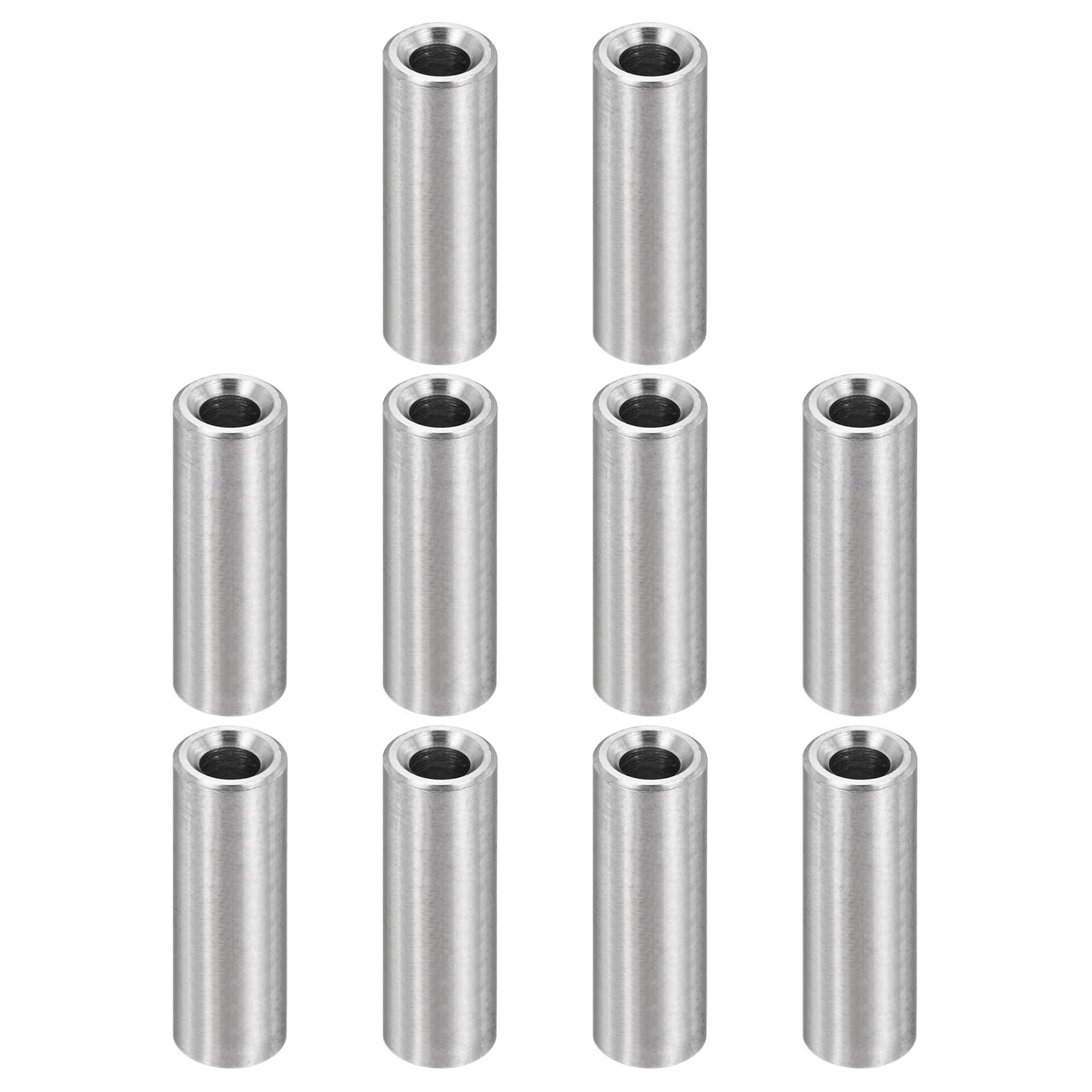 

PATIKIL M3 Stainless Steel Spacers Set of 12 Metal Spacers Stainless Steel 3mm ID 3mm inner diameter x срібний