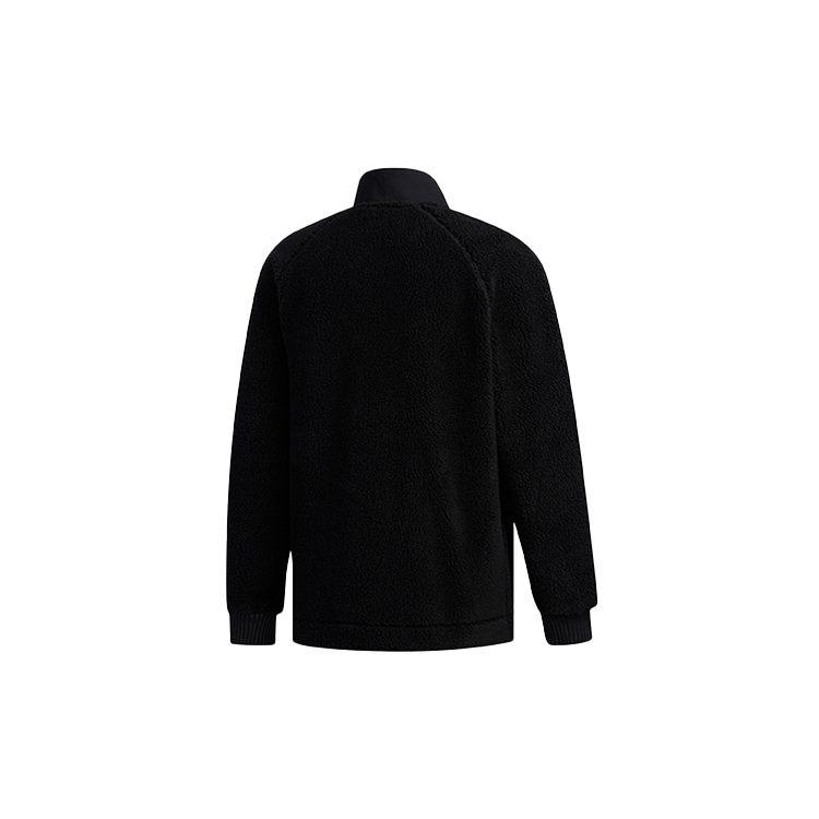 adidas Velvet Jackets Men's Black Stand Collar Moderate FM9351