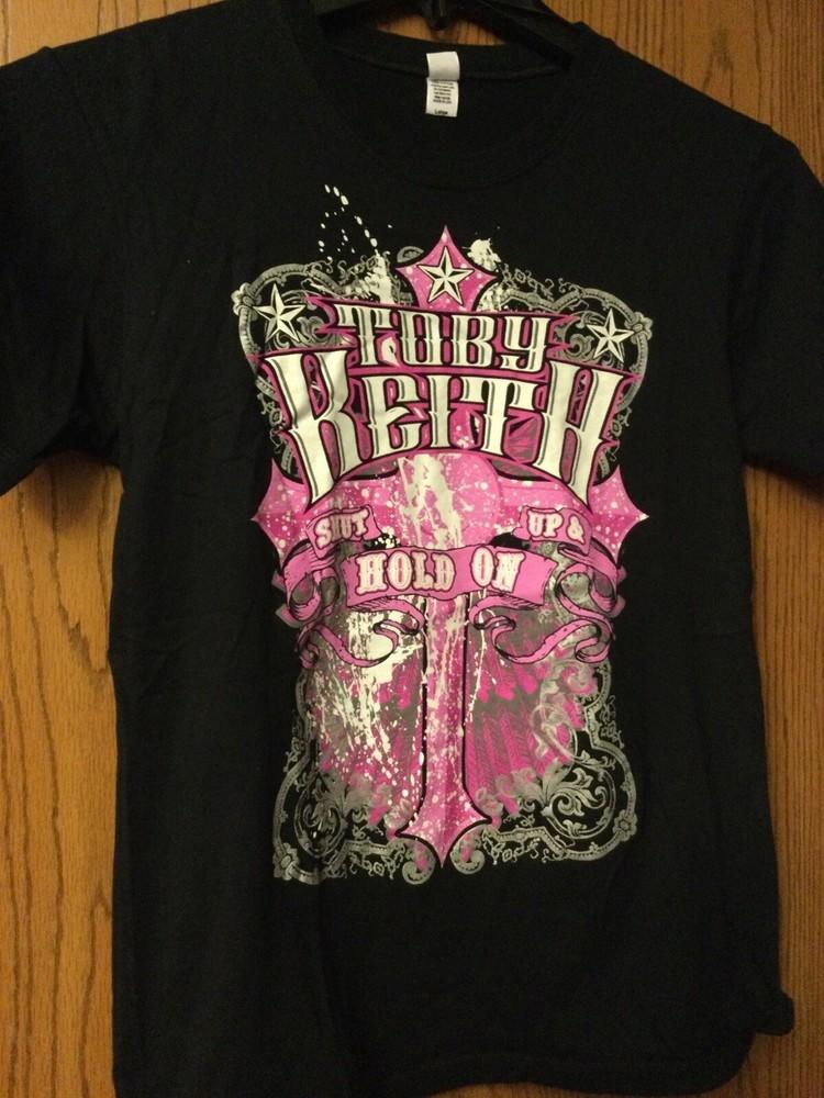 Toby Keith - “Shut Up  & Hold On” - Black Shirt All size S-5XL R36 Unisex T-Shirt XL