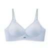 Summer ice silk fixed cup simple anti-sagging small chest gathering adjustment sexy bra