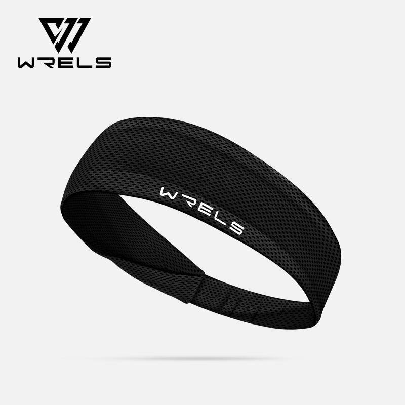 

Summer Sport Headband Breathable Non Slip Sweatband Fitness Running Tennis Headband Lightweight Sweat Wicking Hairband чорний