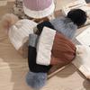 Hats, Women's Hats, Thermal Hats, Woolen Hats, Plush Hats, Thickened Hats, Woolen Balls, Knitted Hats