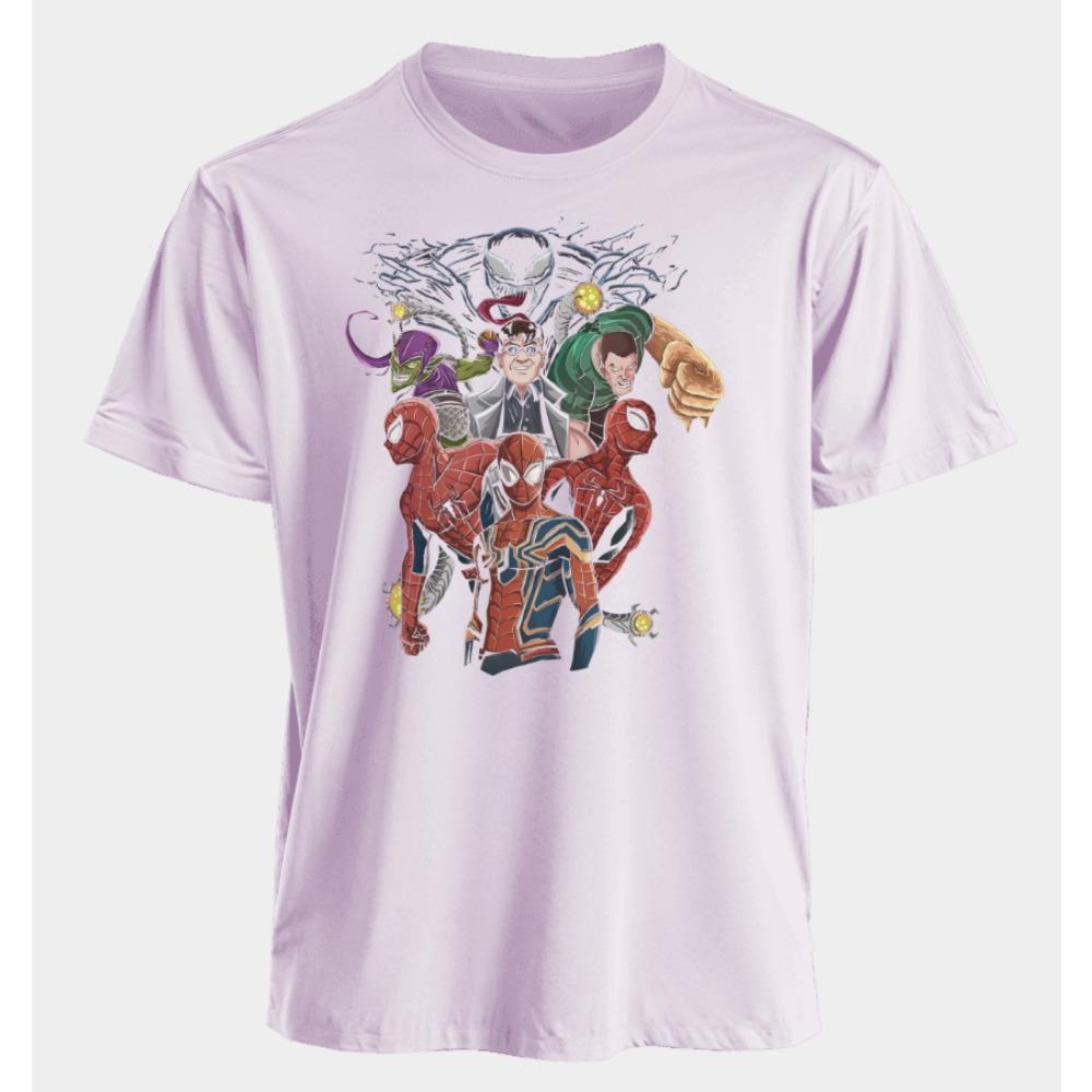 Men's and Women's T-shirts Spider-Man Venom Summer American Spring and Autumn Loose Punk Harajuku Y2k Niche Short Sleeves