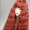Extra-long Wig with Long Curly Hair, Orange-red and Golden Long Hair. Lolita Wig, Cosplay Headgear