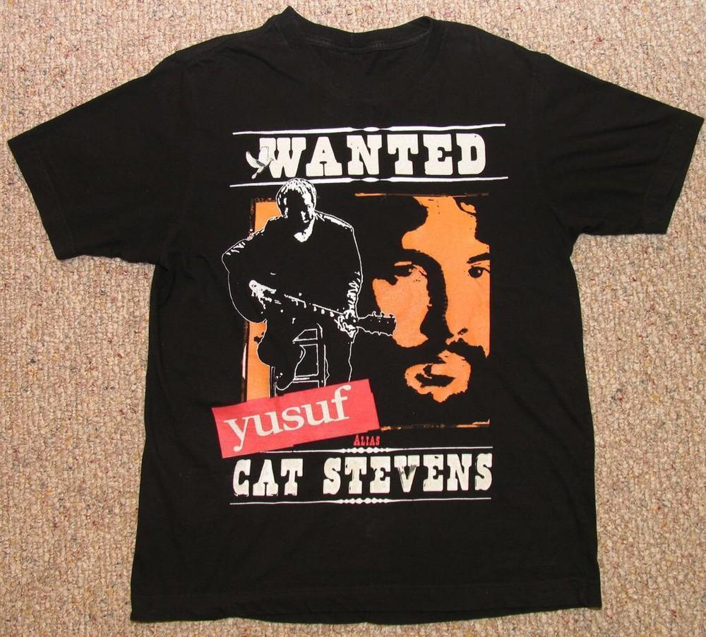 VTG Cat Stevens PEACE TRAIN TOUR 2013 Shirt Classic Black Unisex S-5XL Unisex T-Shirt XXL