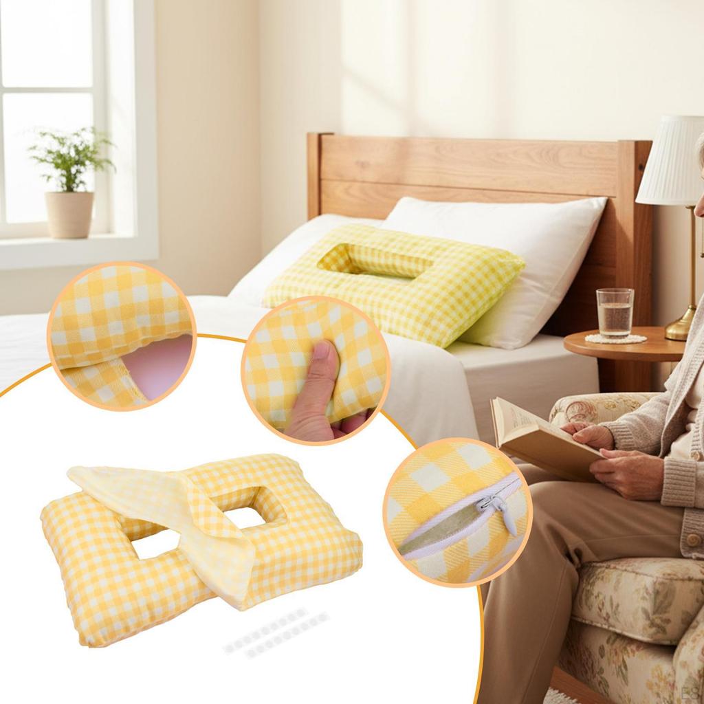 Ear Piercing Pillow Portable Breathable Washable Neck Support for wearing Headphones