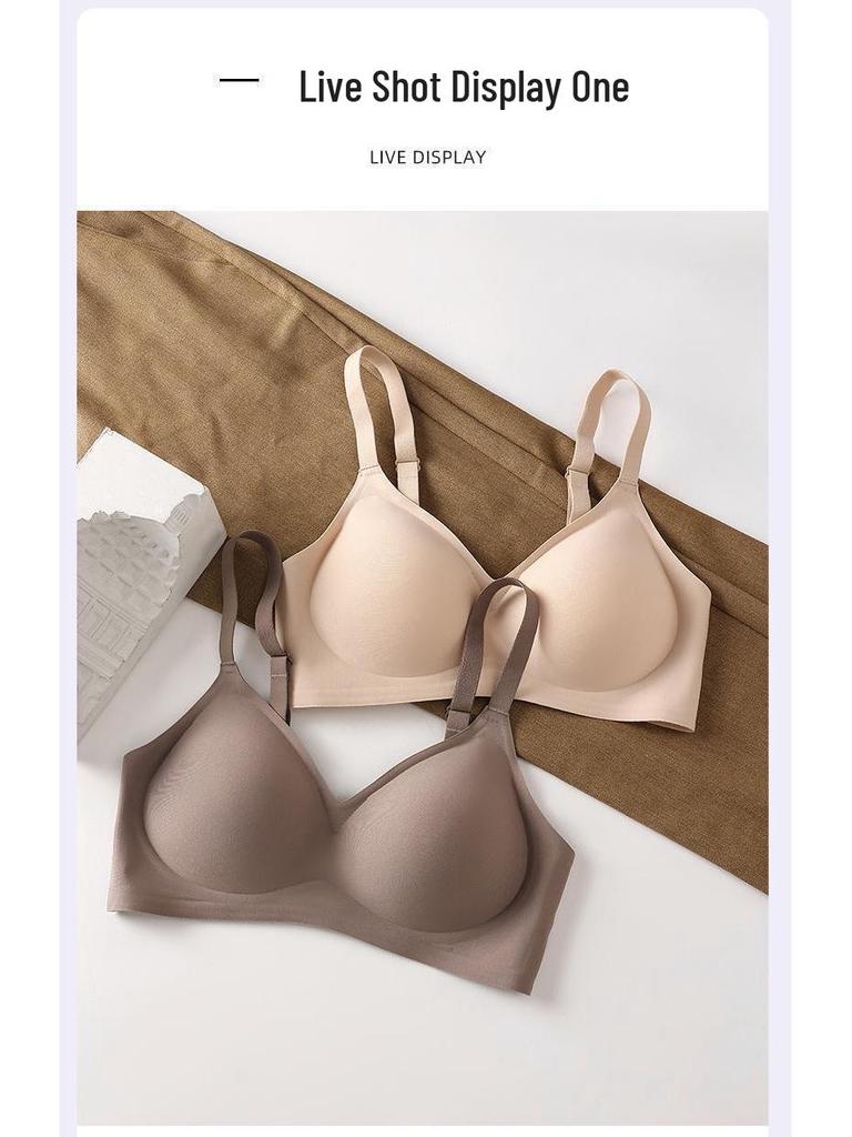 Lingerie for Small Chests: Lift & Support Wireless Bra with Anti-Sagging, Underarm Fat Collection, and Large Cup Illusion.