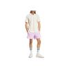 Adidas Originals Striped Elastic Waist Fitted Three-Quarter Sports Shorts Men Shorts Pink JC6516