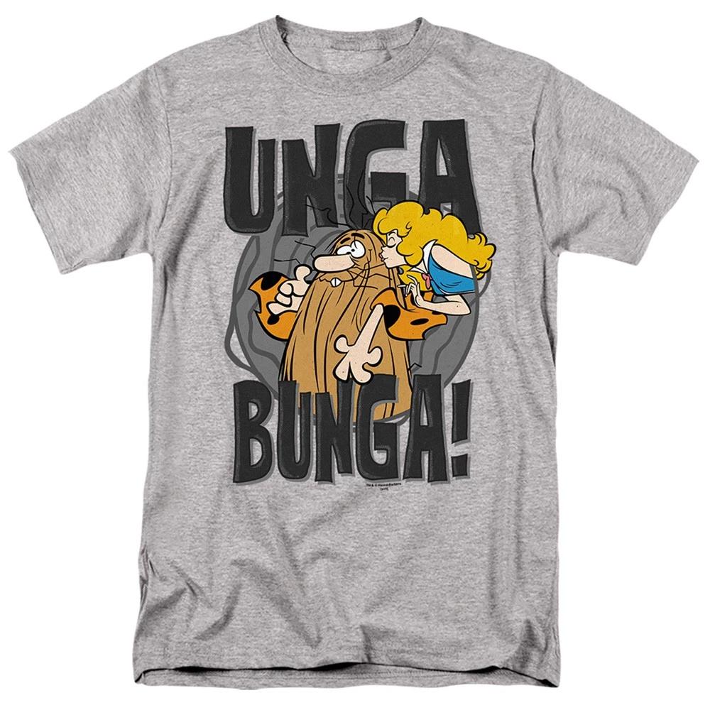Captain Caveman - Unga Bunga - Unisex Short Sleeve Children s T-shirt - Gray 120