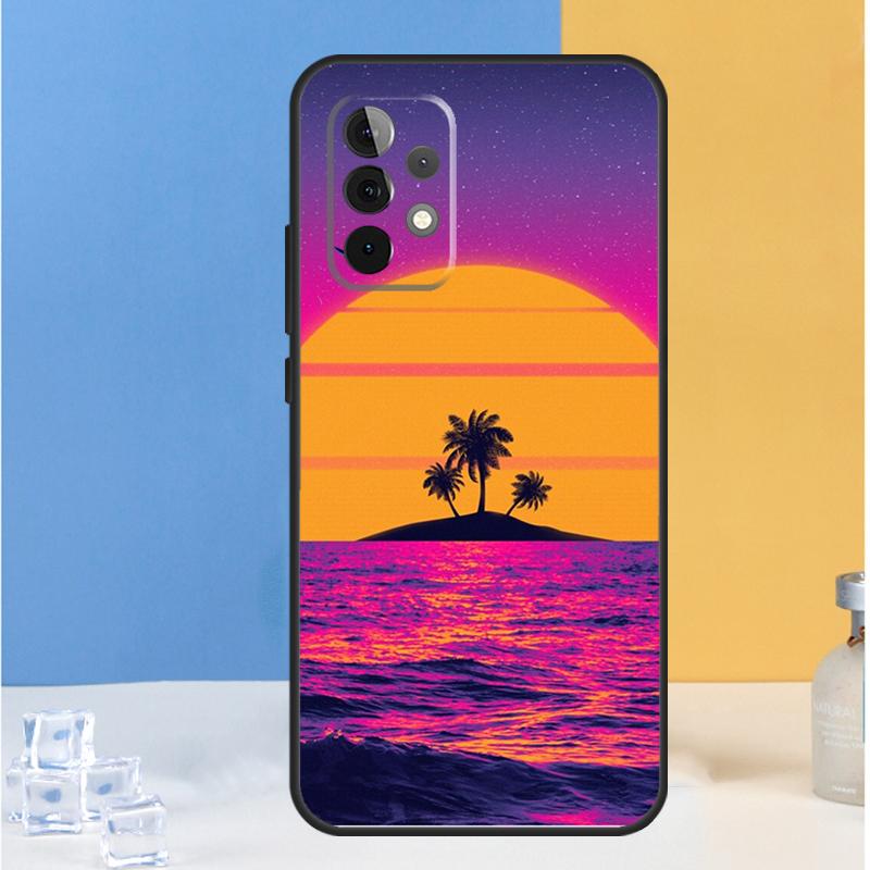 Synthwave 80's Retro Neon vaporwave For Samsung Galaxy A16 A26 A36 A56 A13 A33 A53 A05 A06 A54 A34 A14 A32 A52 A55 A35 A15 Case