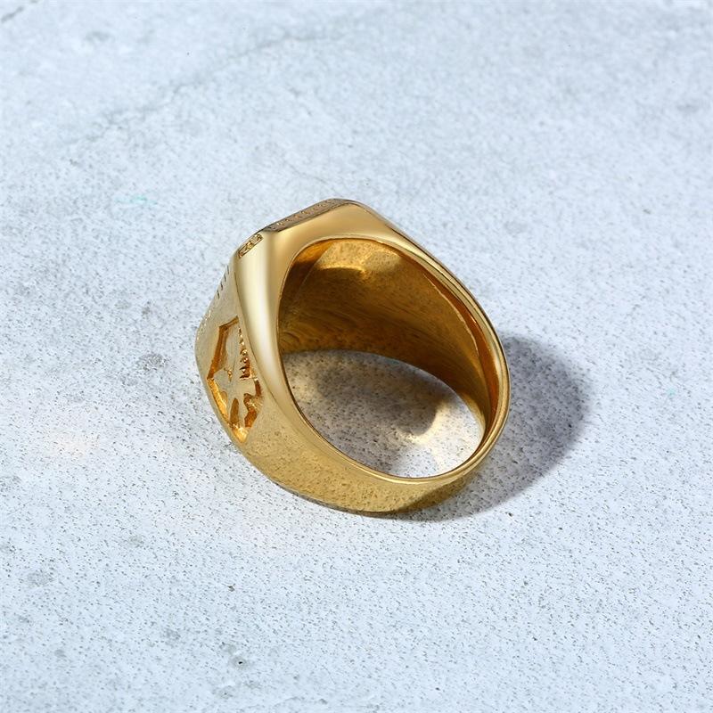 Stylish Men's Eagle Spreading Wings Hiphop Punk Style Ring Vintage Stainless Steel Ring Tide Man Party Jewelry