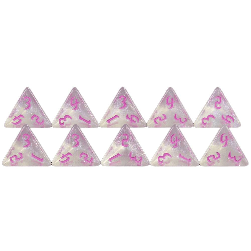 DND Dice 10pcs D4 Polyhedral Dice for DND RPG Running Team Table Board Game Props