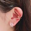 New Hot Brand Vintage Zircon Earrings for Women Luxury Jewelry Fashion Vine Type Designer Eardrop Pure 925 Sliver Clip Earrings