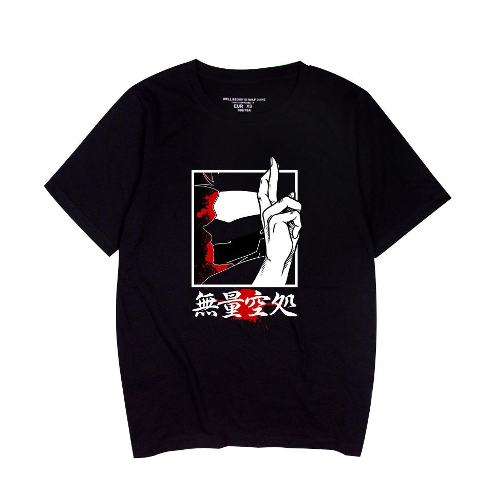 

Funny Cartoon Jujutsu Kaisen T Shirt Cool Men s Tshirt O Neck Casual Unisex Streetwear Anime Fashion Tee XS чёрный