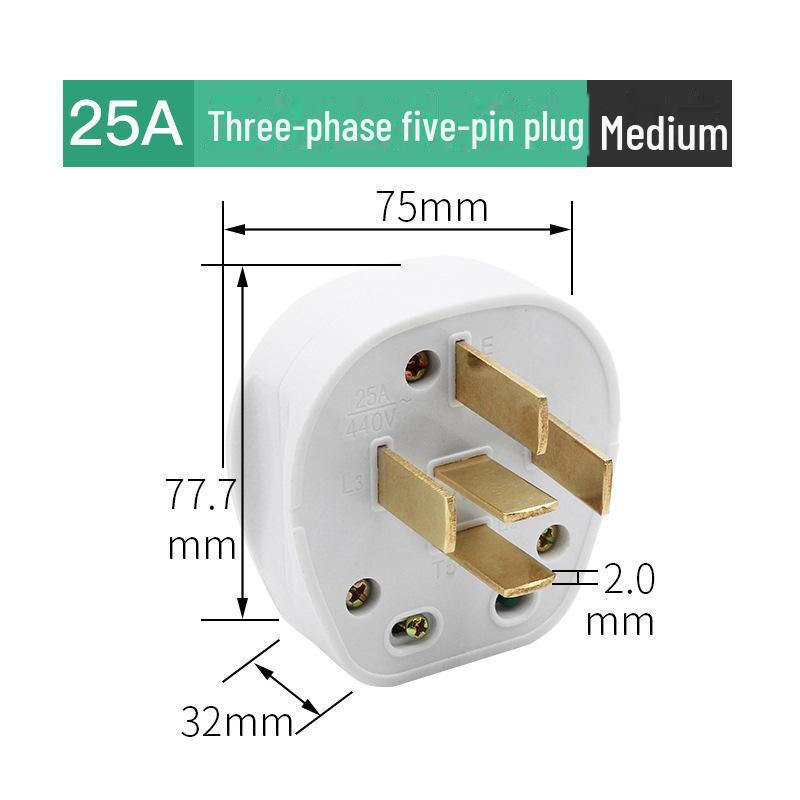 Suure võimsusega 86 tüüpi kliimaseadme pistikupesa, 20A koos lülitiga ja 25A kolmefaasiline neljajuhtmeline paneel