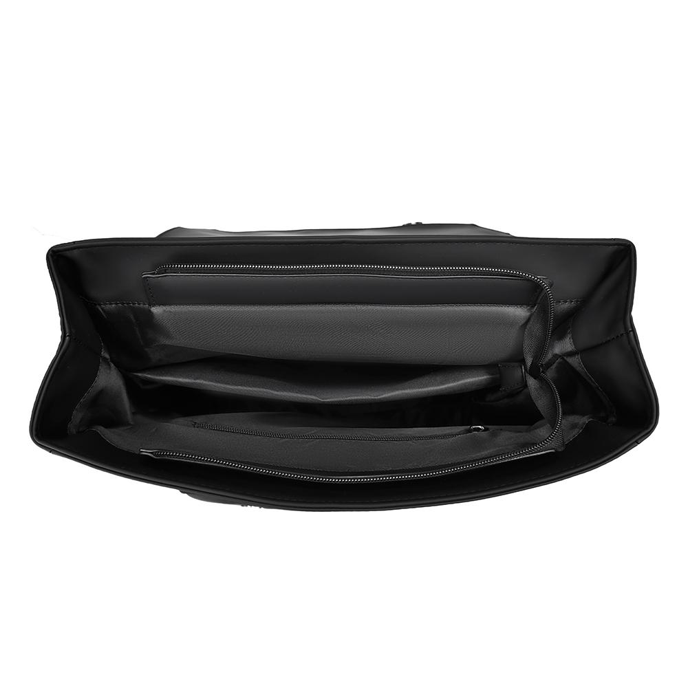 Large Capacity Commuter Backpack Men's Business Solid Color Backpack