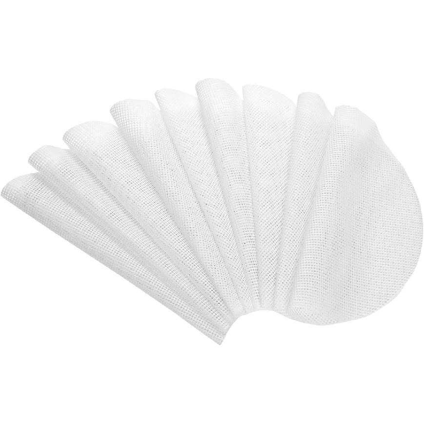 10 Pcs 10 inch Non-stick Silicone Steamer Mesh Mat, Reble Bamboo Steamer Liner Pad, Round Silicone Steamer Liners, Dim Sum Mesh Round Dumplings Buns