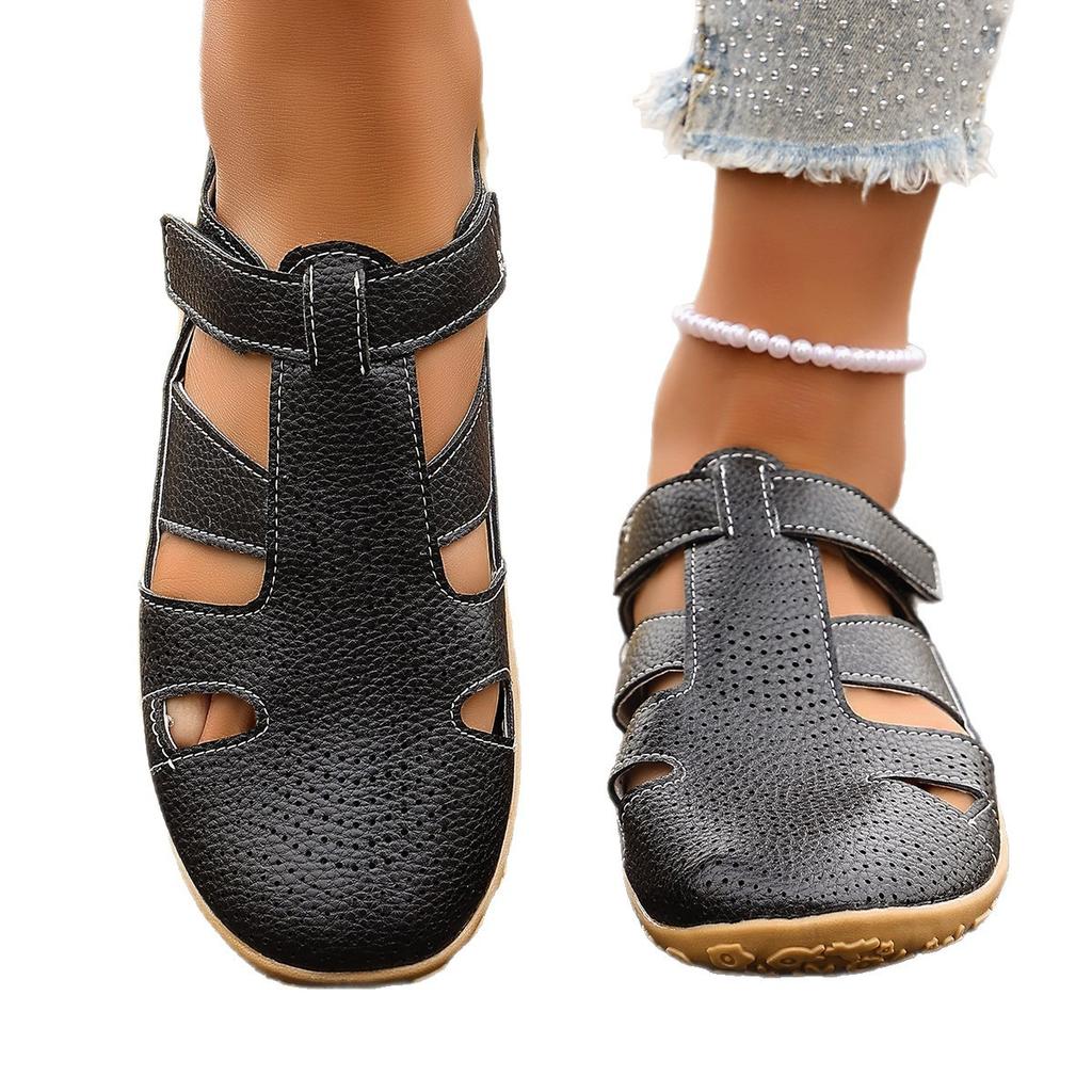 New Style Shoes - Large Size, Open-toe, Strap-top Sandals for Women, Round Toe Shoes