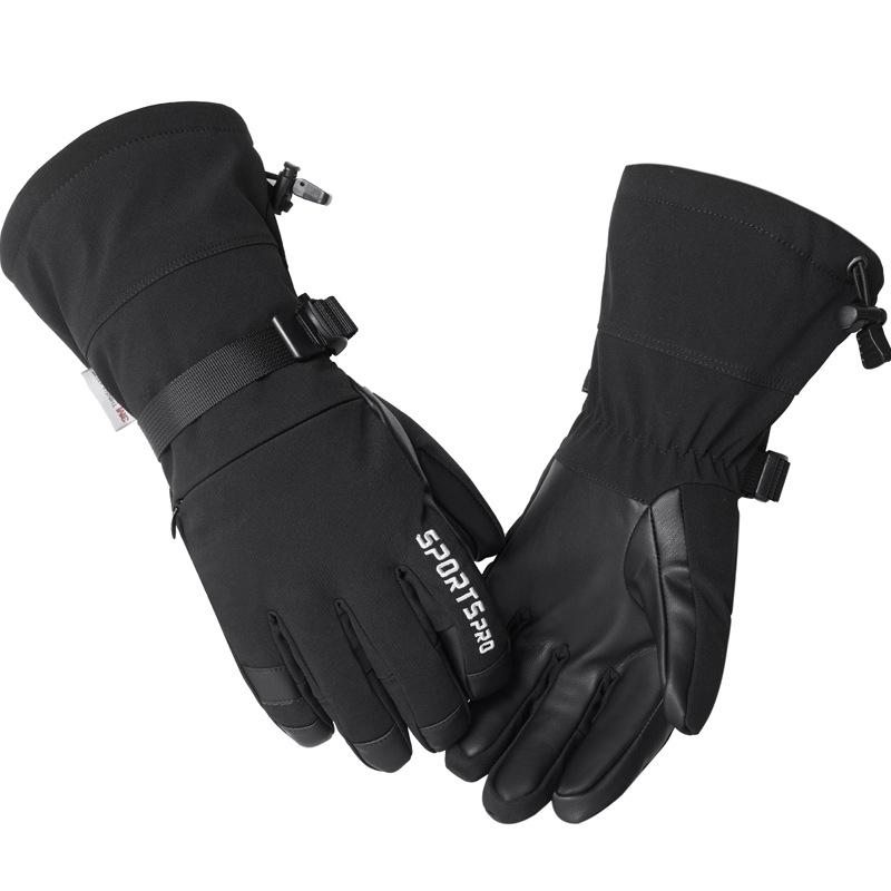 

Водонепроницаемые Ветрозащитные Лыжные Перчатки: Теплые зимние перчатки для мужчин и женщин, идеально подходят для альпинизма и велоспорта Extra Large