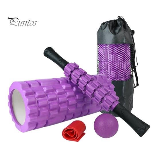 5-in-1-Schaumstoffrollen-Set, Yoga-Roller, Massagestab, Massageball, Widerstandsband-Set, Muskelentlastungswerkzeug für Läufer, Sportler, Yoga, Pilates, Schüler, Körper