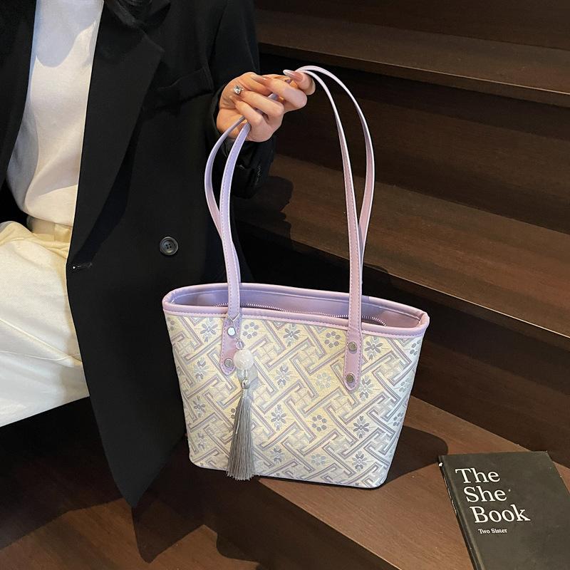 

Модная женская сумка-тоут большой вместимости, новая модная тканевая сумка через плечо