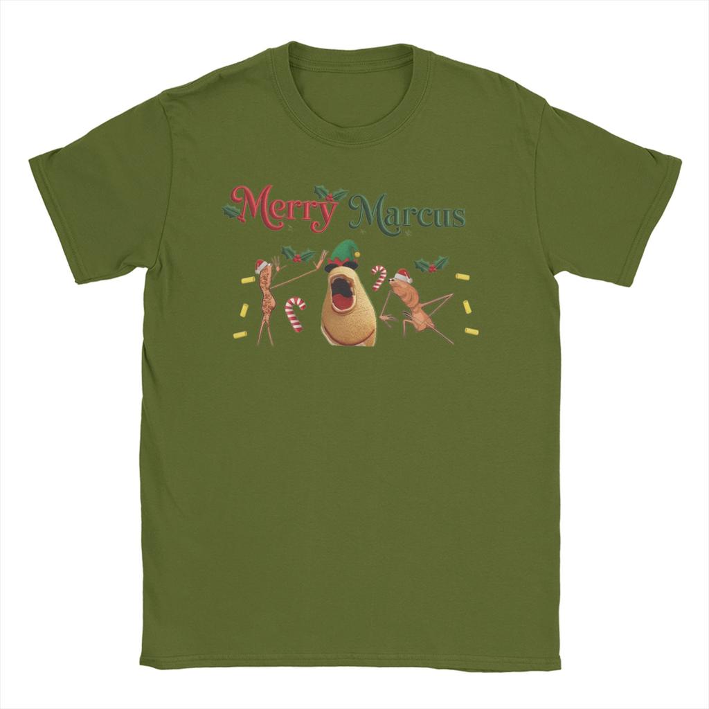Funny Marcus The Worm for Men Women T Shirt Merry Christmas Funny Tee Shirt Short Sleeve O Neck TShirt Cotton Gift Clothing