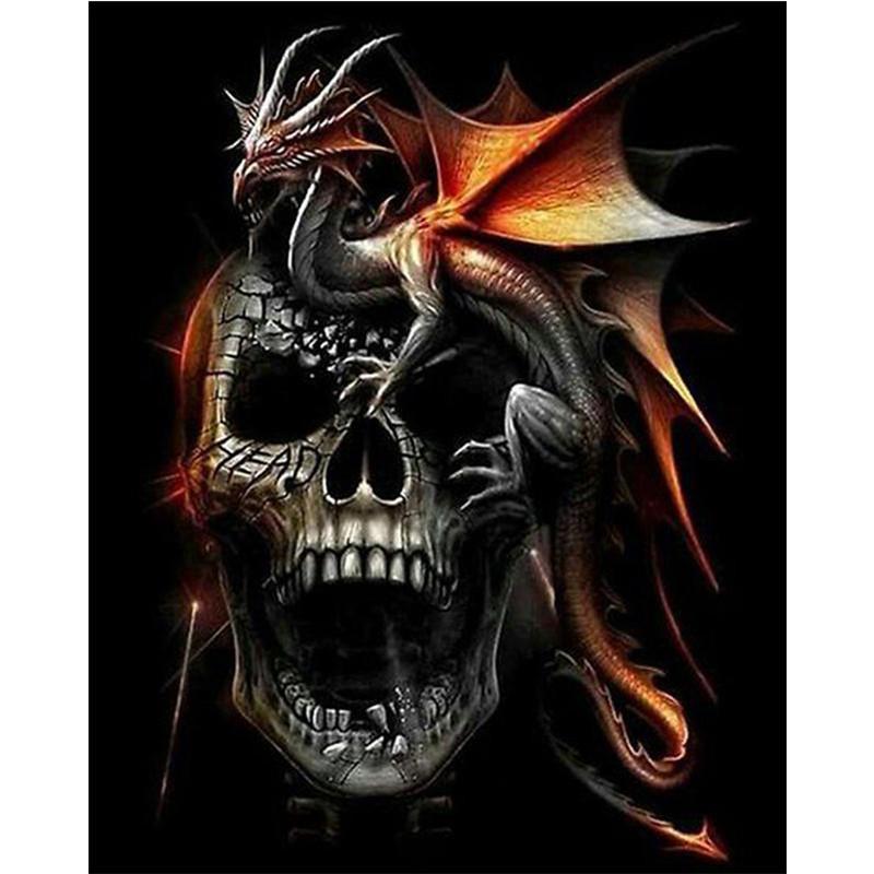 5D DIY Diamond Painting Cartoon Magic Dragon. Diamond Embroidery Cross Stitch Kit Rhinestone Mosaic Home Decor