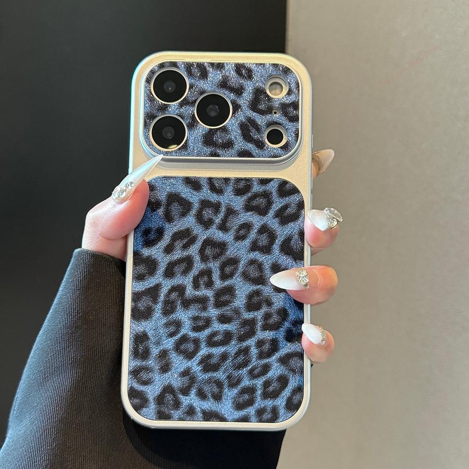 New Big Windows Leopard Phone Case For For Iphone 17 Air 11 12 13 14 1 16 Pro Max Plus Official Leather Len Camera Protector Cover