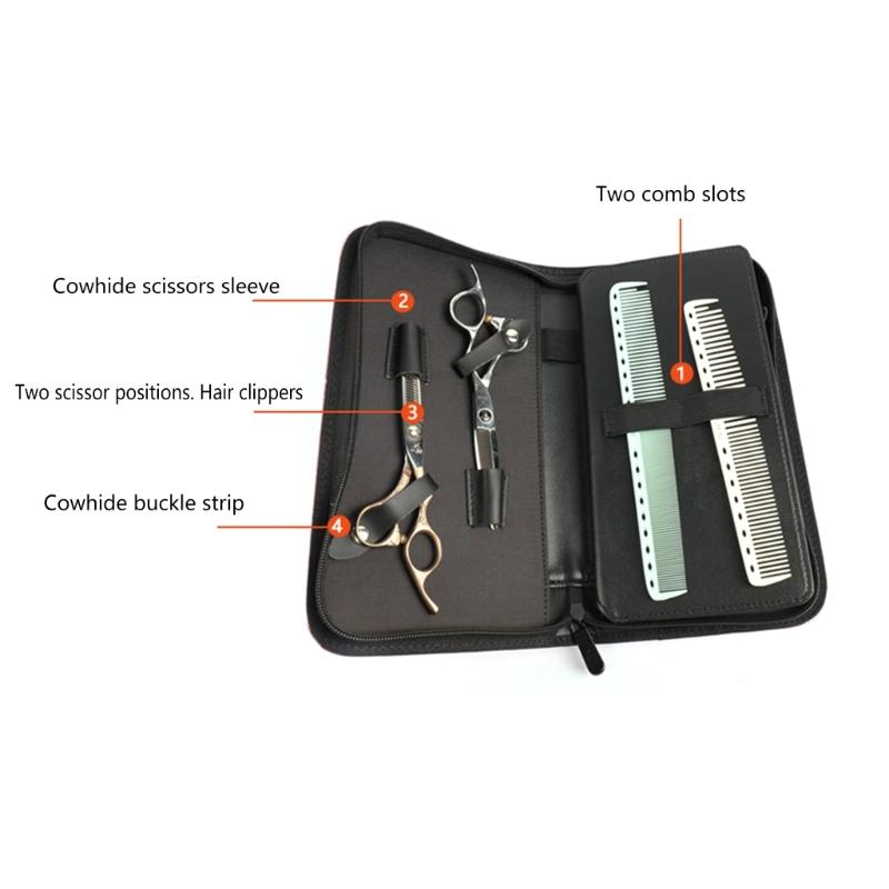 Leichte PU-Tasche für Friseurscheren, geeignet für Friseure und Tierpfleger, die ein praktisches Werkzeug benötigen
