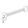 Yamazaki Tower Indoor Clothes Drying Pole Holder, Wide Depth, White, W4 x D23.7 x H5-6.5cm (per pole, including adjustment screws), Indoor Drying, Won