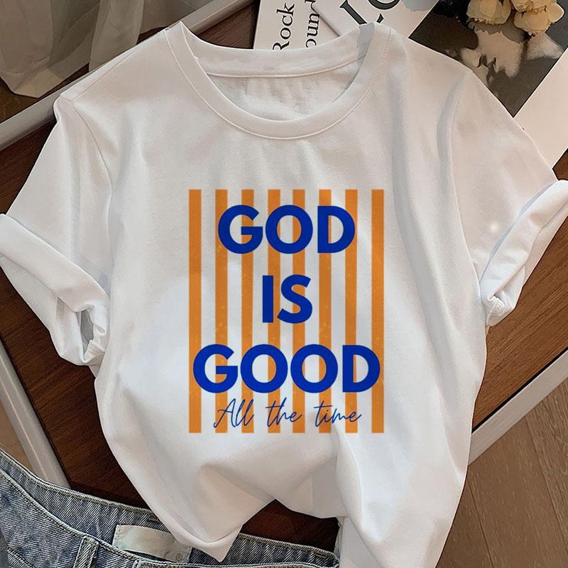 God Is Good TShirt Unisex Summer Modern Christian Faith Tee Short Sleeve Religious Graphic T Shirts Bible Designer Clothes