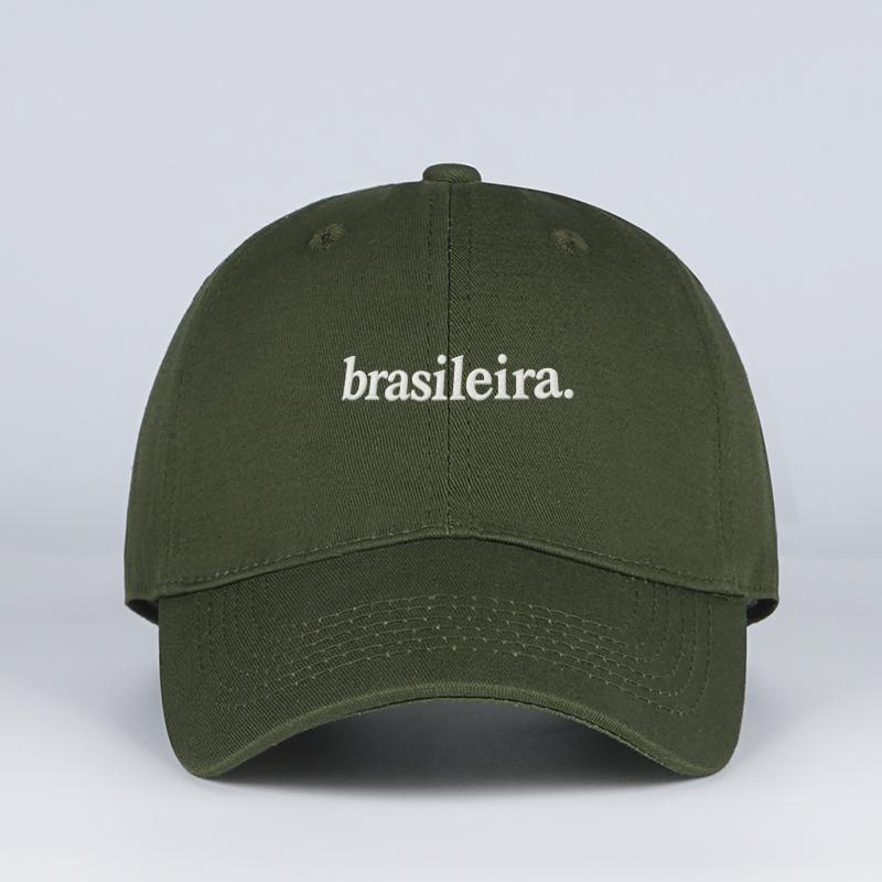 brasileira Embroidered Multicolor Baseball Cap Casual Streetwear Adjustable Unisex Hat For Unisex Women