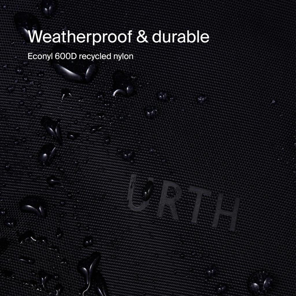 Arkose 18L Tote Bag Weatherproof Recycled [Urth] + (Black)