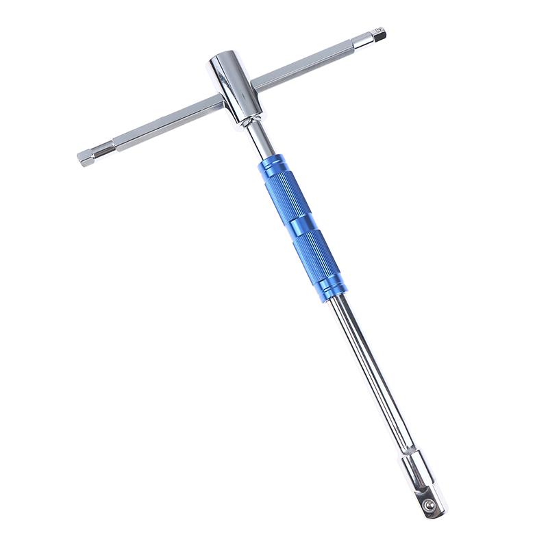 Multifunctional T-Handle Socket Wrench Set, Interchangeable Sockets And Lever Bar, Easy To Use Hand Tool For Repair Work