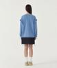 COVERNAT WOMAN Shirred Sweatshirt Dusty Blue