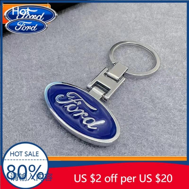 Car Sticker 2026 Ford New 2025 Hot 3D Metal Car Key Ring Chain For Ford F150 F250 Mondeo Focus MK3 Mk4 Mk5 C-MAX Fiesta Ranger G