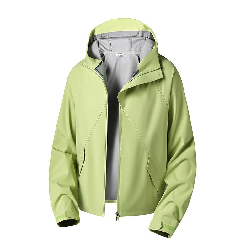 Men's Waterproof Hooded Outerwear for Spring & Autumn: Single-Layer Mountaineering Jacket