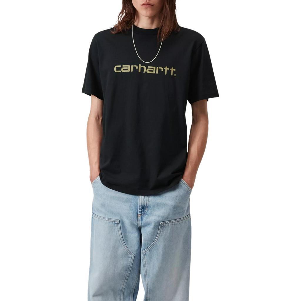 Carhartt WIP Comfortable Logo Letter Round Neck Short Sleeve T-Shirt Unisex Tops I035700-3PL-XX