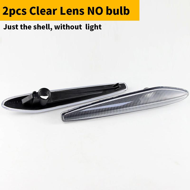 2x Side Marker Light Cover Housing Shell 60691105 For Alfa Romeo 159 typ 939 2005-2011 Brera typ 939 2005-2011 Car Accessories 2xClear lens No bulb