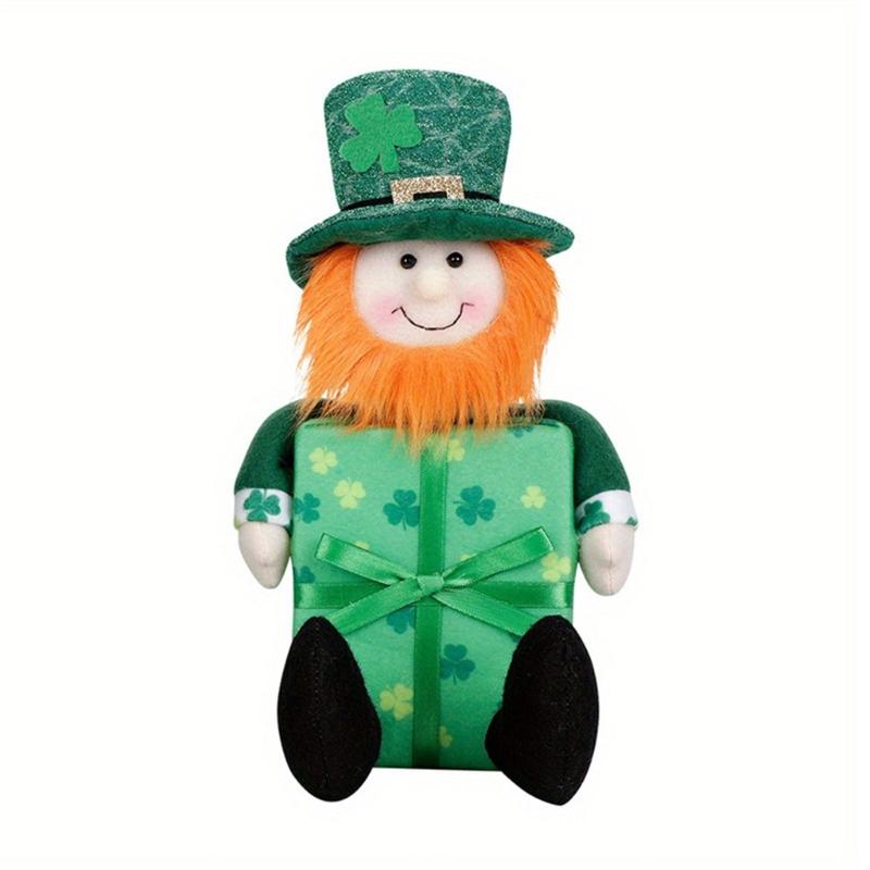 Saint Patricks Day Gnome Plush Doll Leprechaun Green Tomtes Scandinavian Dwarfs Patricks Day Decoration Kids Toy Gift