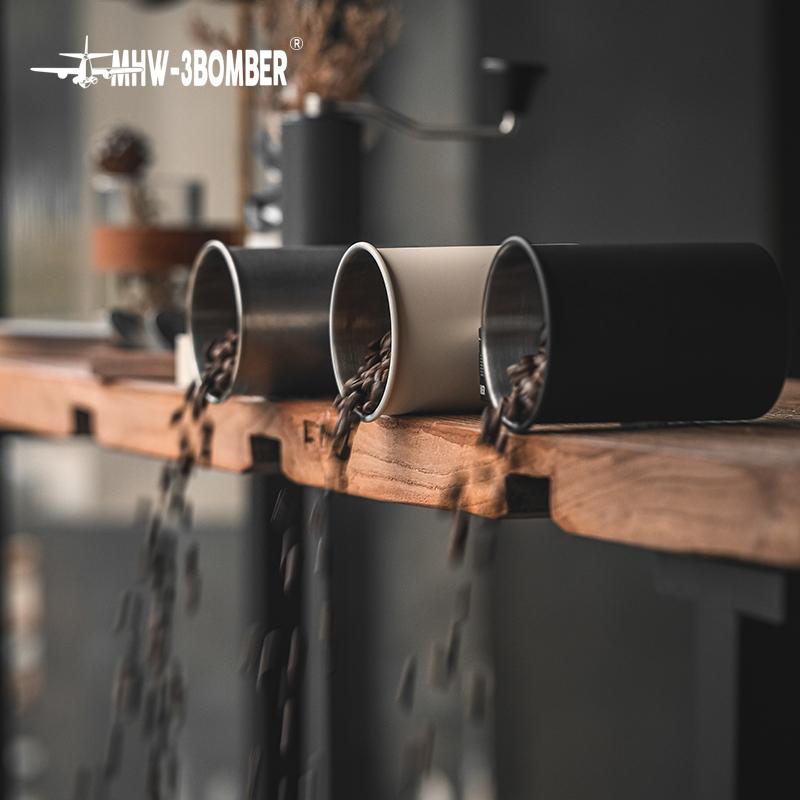 MHW-3BOMBER 500ML Airtight Stainless Steel Coffee Bean Storage Container Home Storage Canister 8g Measuring Spoon Kitchen Tools