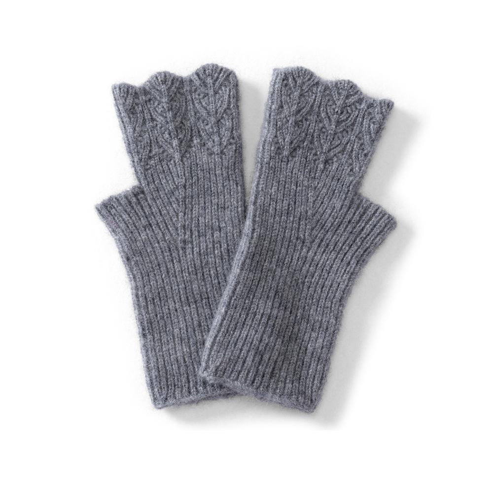 New Trendy Pure Wool Half-finger Gloves Women's Winter Knit Mittens Warm Solid Color Knit Wrist Gloves for Adult