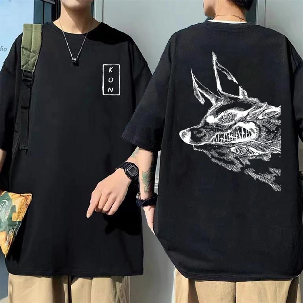 

Anime Chainsaw Man Hayakawa Aki Fox Devil Kon Print Tshirt Men Soft 100% Cotton T-shirts Men Women T Shirt Streetwear S