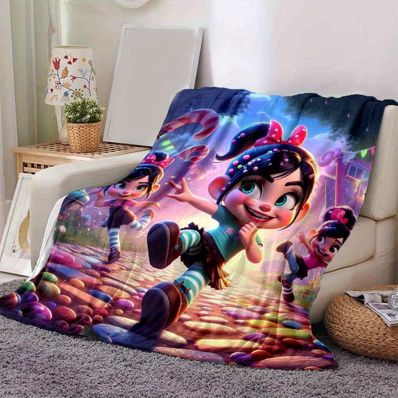 

1pc. Colorful Candyland Theme Blanket - Perfect for Home, Office, Outdoor Use, Gift Idea, Suitable for All Seasonsz0417266 130cmx150cm