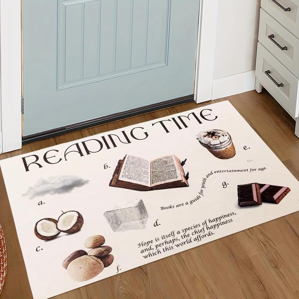 

Американский Ретро Коврик для Пола Ванная Комната Противоскользящий Быстросохнущий Коврик для Ног Кухня Мультяшный Быстросохнущий Коврик для Входной Двери Домашнее Украшение 50X80CM