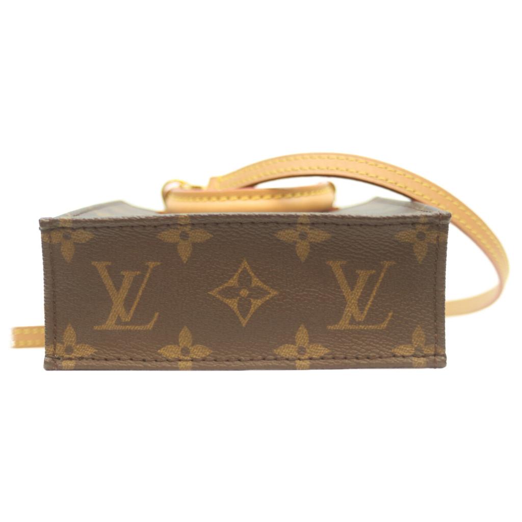 LOUIS VUITTON M81295 Monogram Petite Sac Pla Shoulder bag BrownUsed