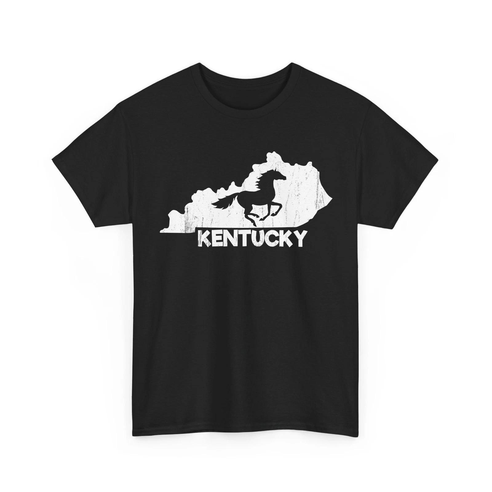 Kentucky Horse Map State T-Shirt S