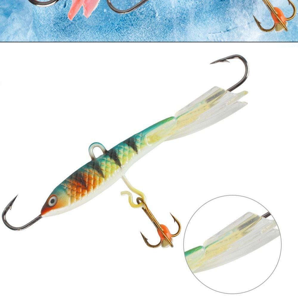 12g/7cm Spoon Metal Lures Artificial Lead Hard Hook 2024 Winter Ice Fishing Lure  Diamond