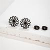 Winter Plum Blossom Earrings Studs for Women Girls Stainless Steel Jewelry Small Flower Earings Wedding Jewelry Korean