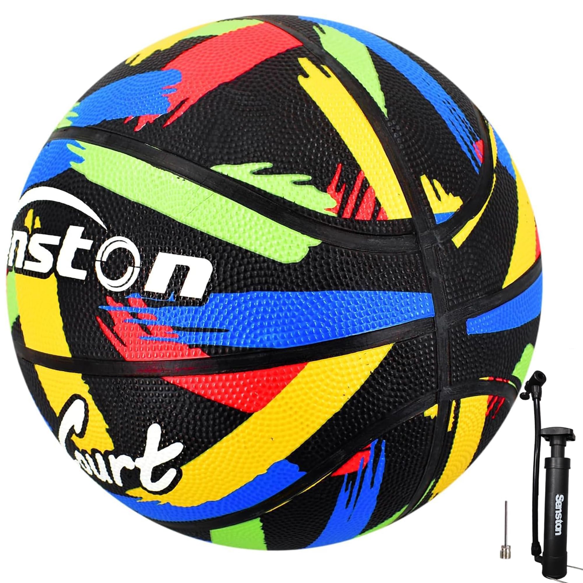 

Senston Basketball Size Basketball for Adults and with Pump 7, Indoor/Outdoor Youth,